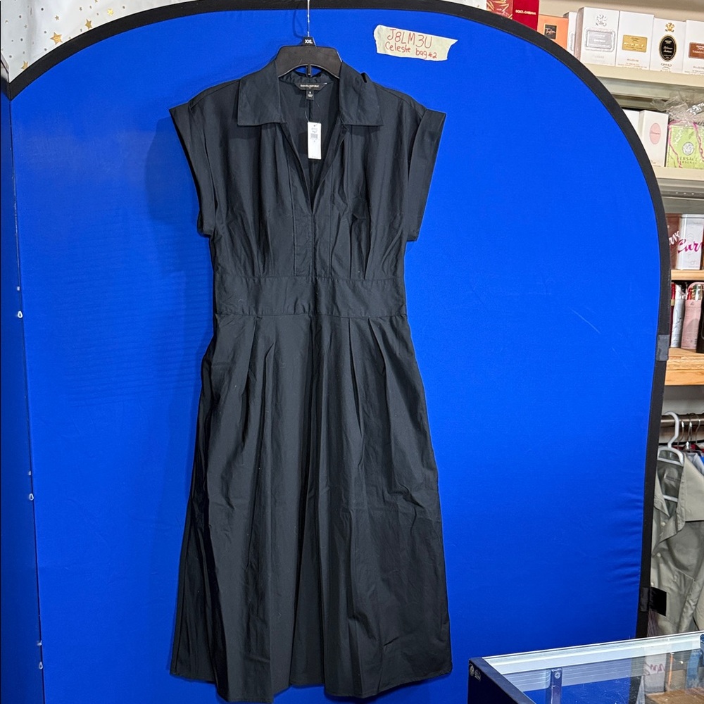 Banana Republic Elegant Black Midi Dress